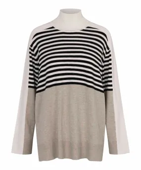 1009075 MaFawn Sweater - Beige/Black