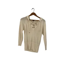 Armani Exchange Cream Knit Hood Sweater | Gently Used |
