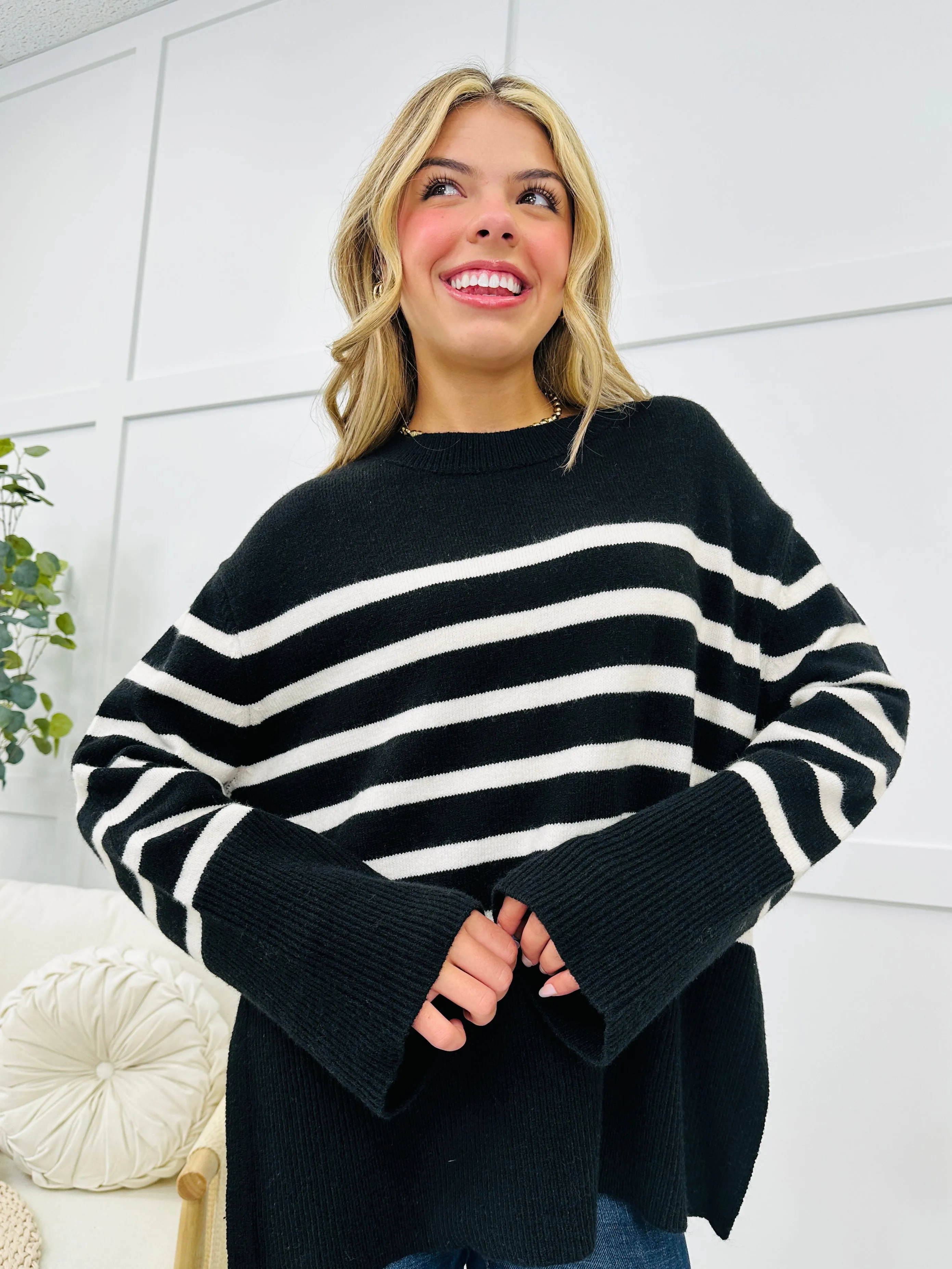 Autumn Comforts Sweater In Black