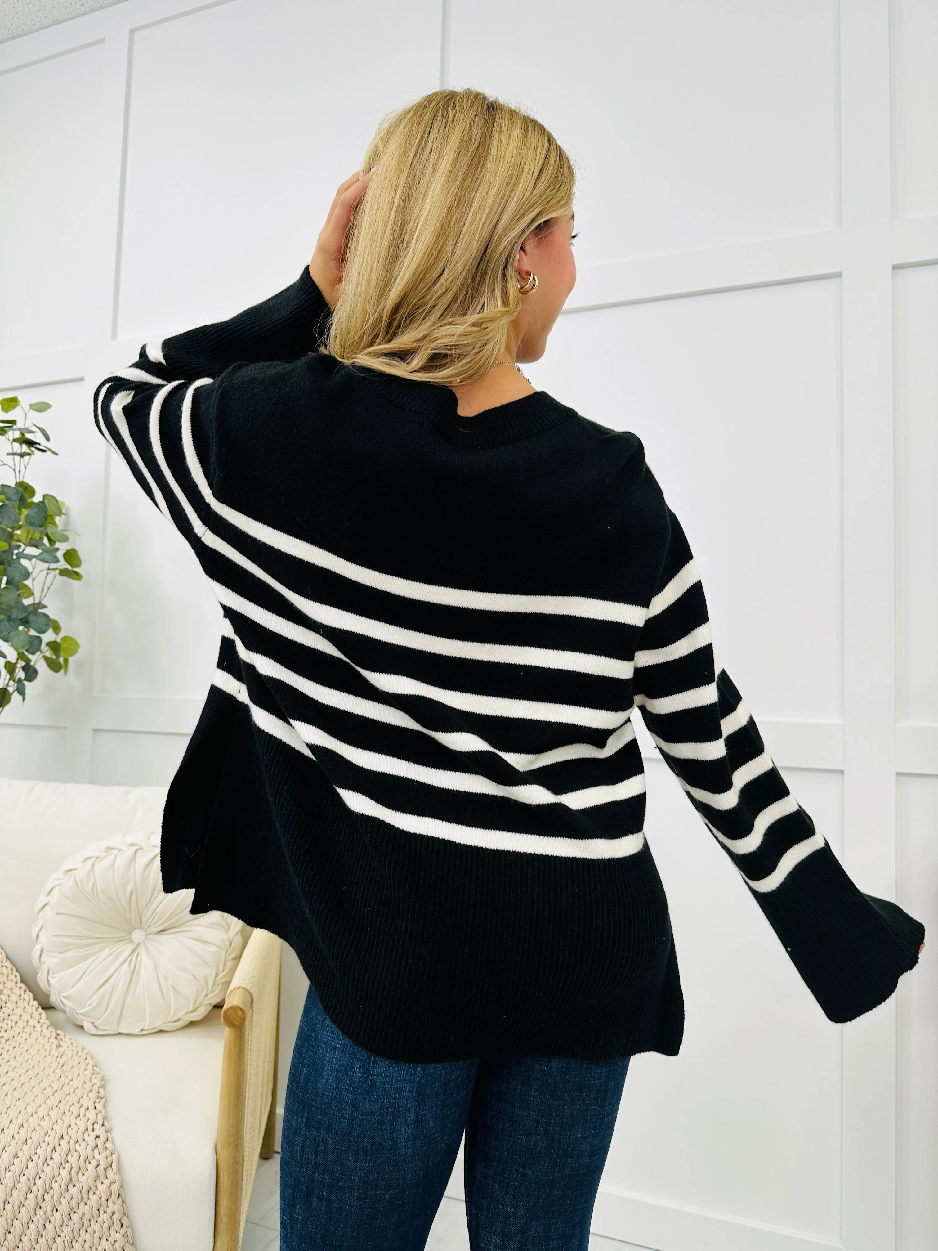 Autumn Comforts Sweater In Black
