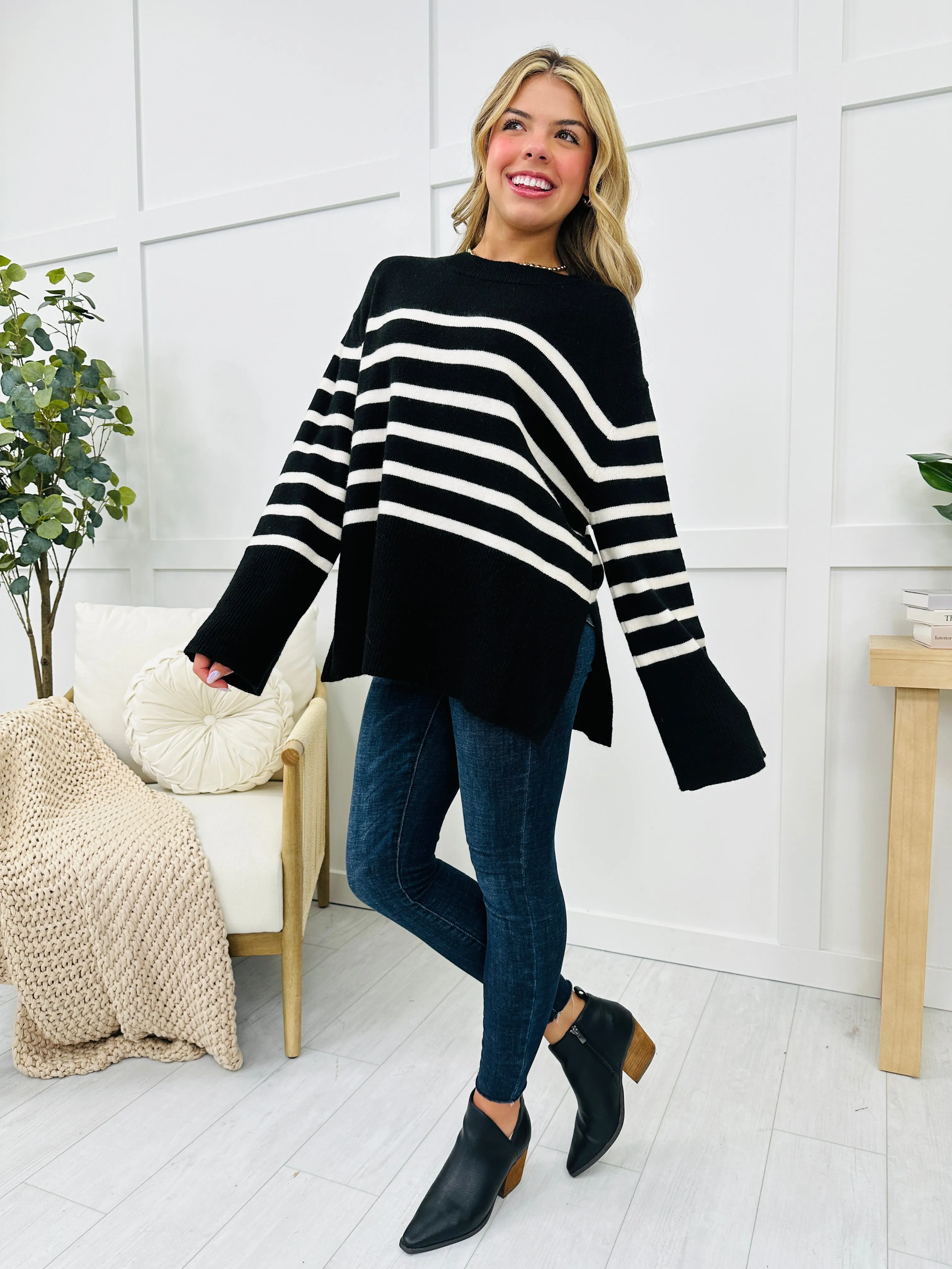 Autumn Comforts Sweater In Black