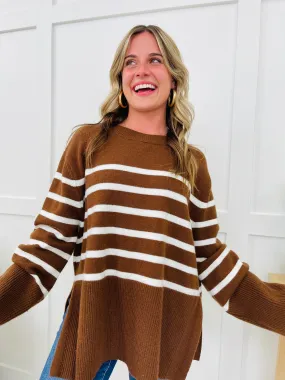 Autumn Comforts Sweater In Mocha