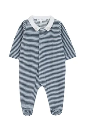 Babygrow - Blue Striped Thunderstorm