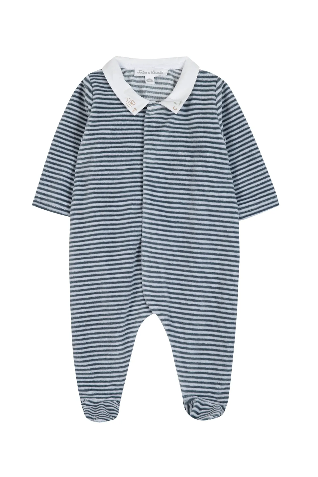 Babygrow - Blue Striped Thunderstorm
