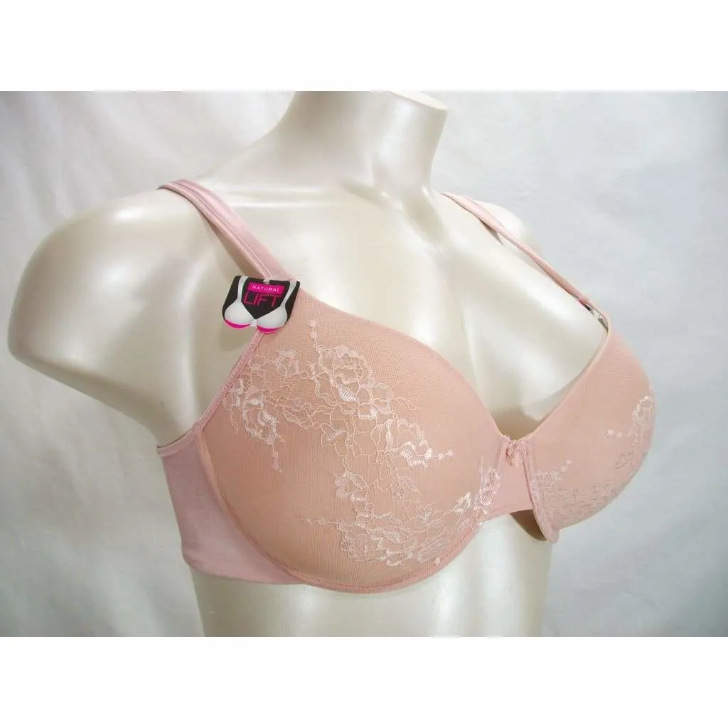 Bali DFD653 D653 Lace Desire Natural Lift Underwire Bra 42DD Sheer Pale NWT