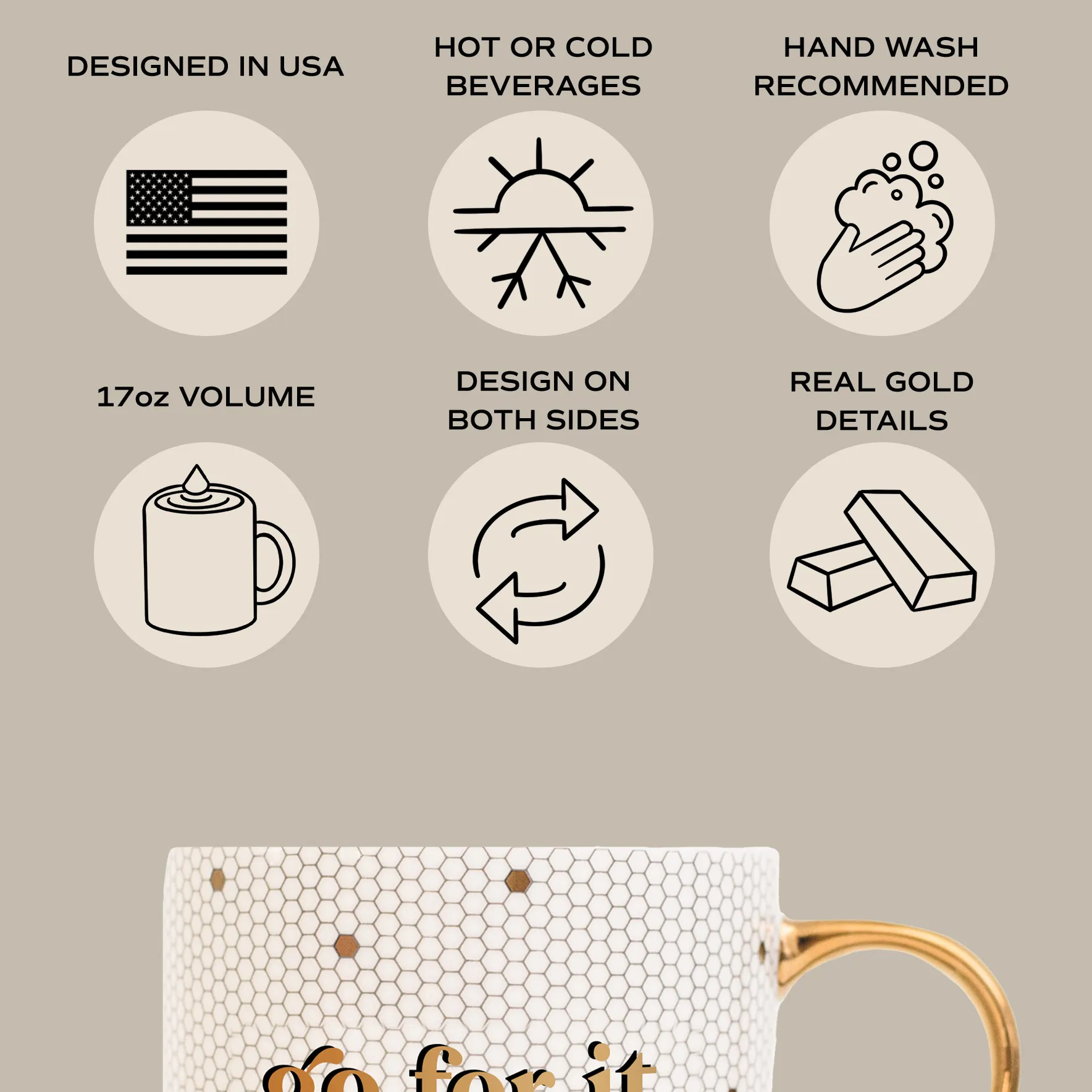 Best Mom Ever Gold Tile Coffee Mug - Gifts & Home Decor