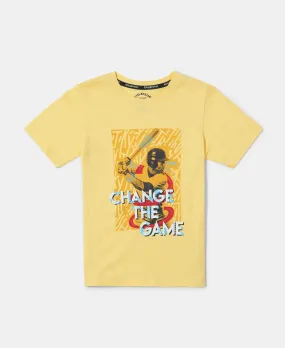 Boy's Super Combed Cotton Graphic Printed Half Sleeve T-Shirt - Snap Dragon Printed