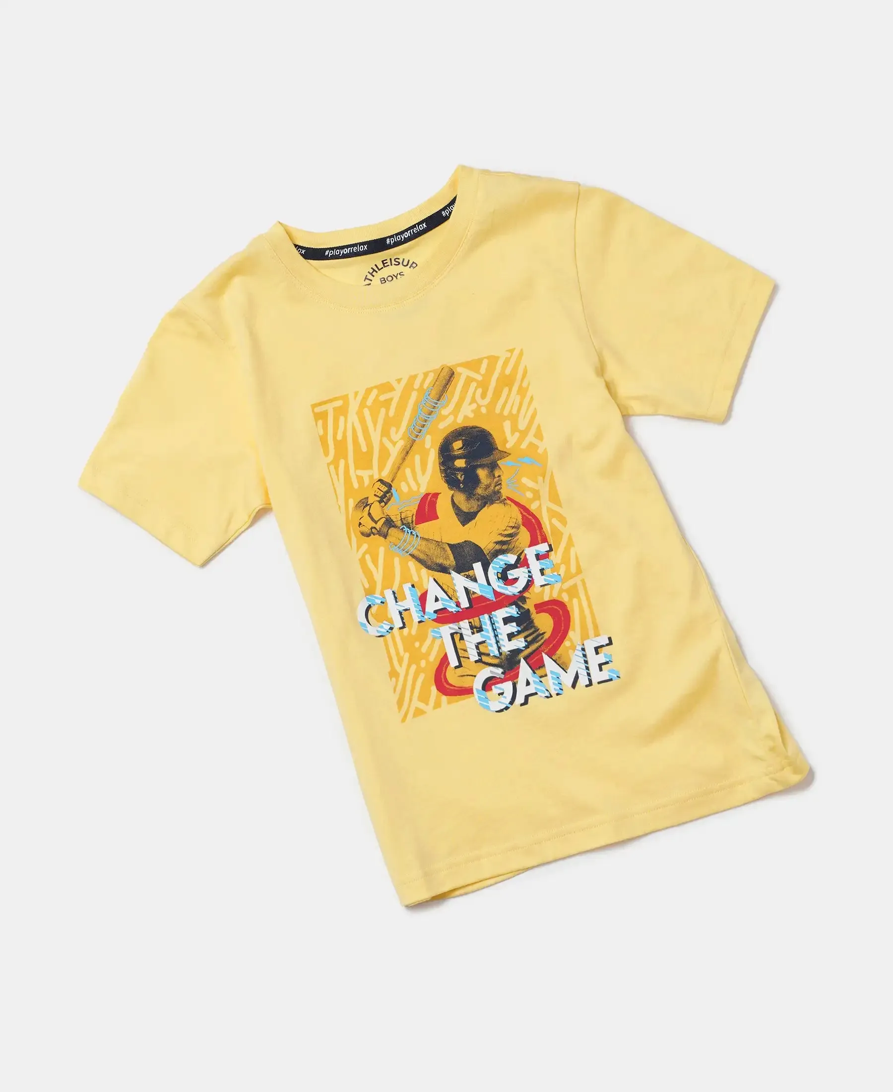 Boy's Super Combed Cotton Graphic Printed Half Sleeve T-Shirt - Snap Dragon Printed