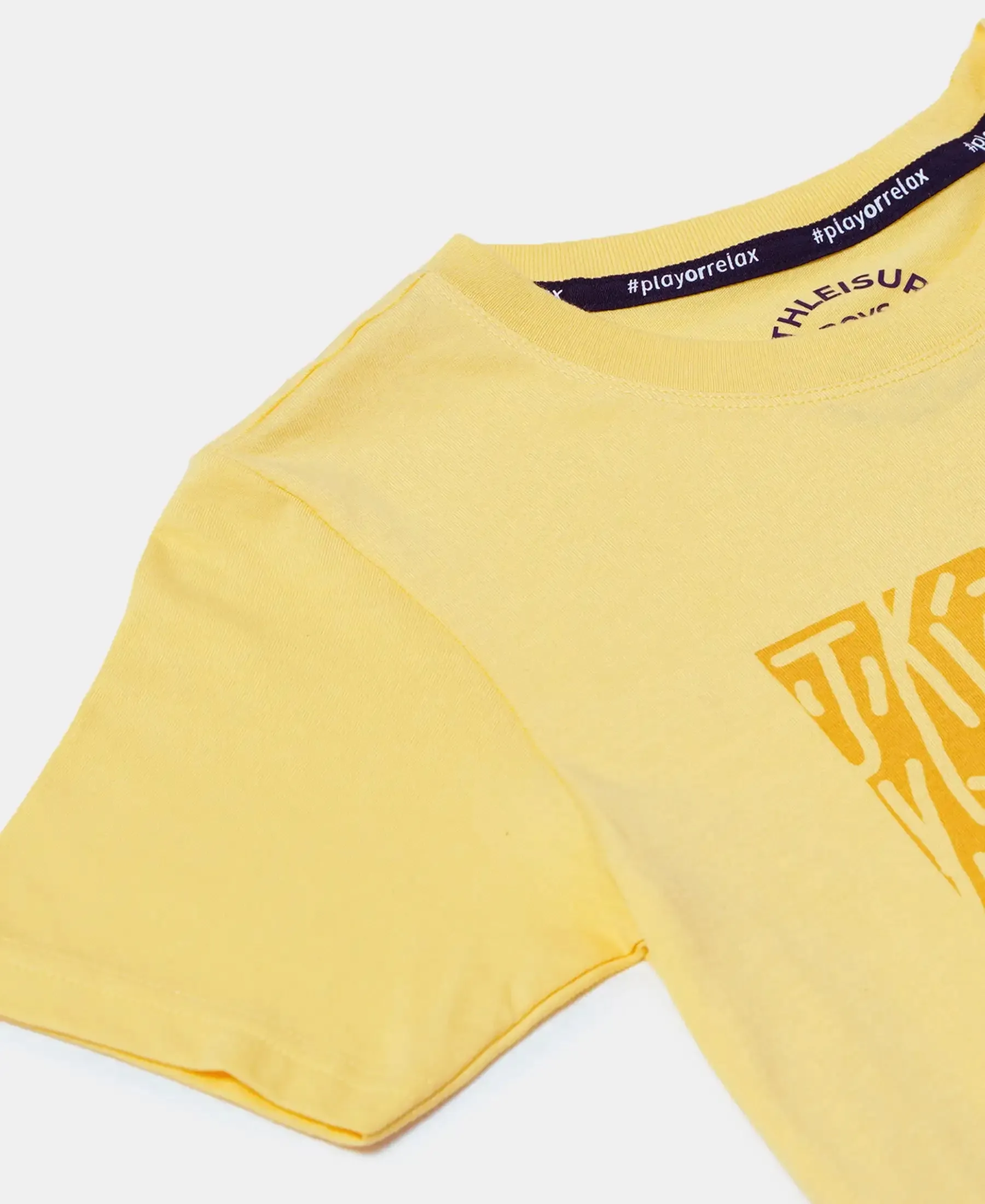 Boy's Super Combed Cotton Graphic Printed Half Sleeve T-Shirt - Snap Dragon Printed