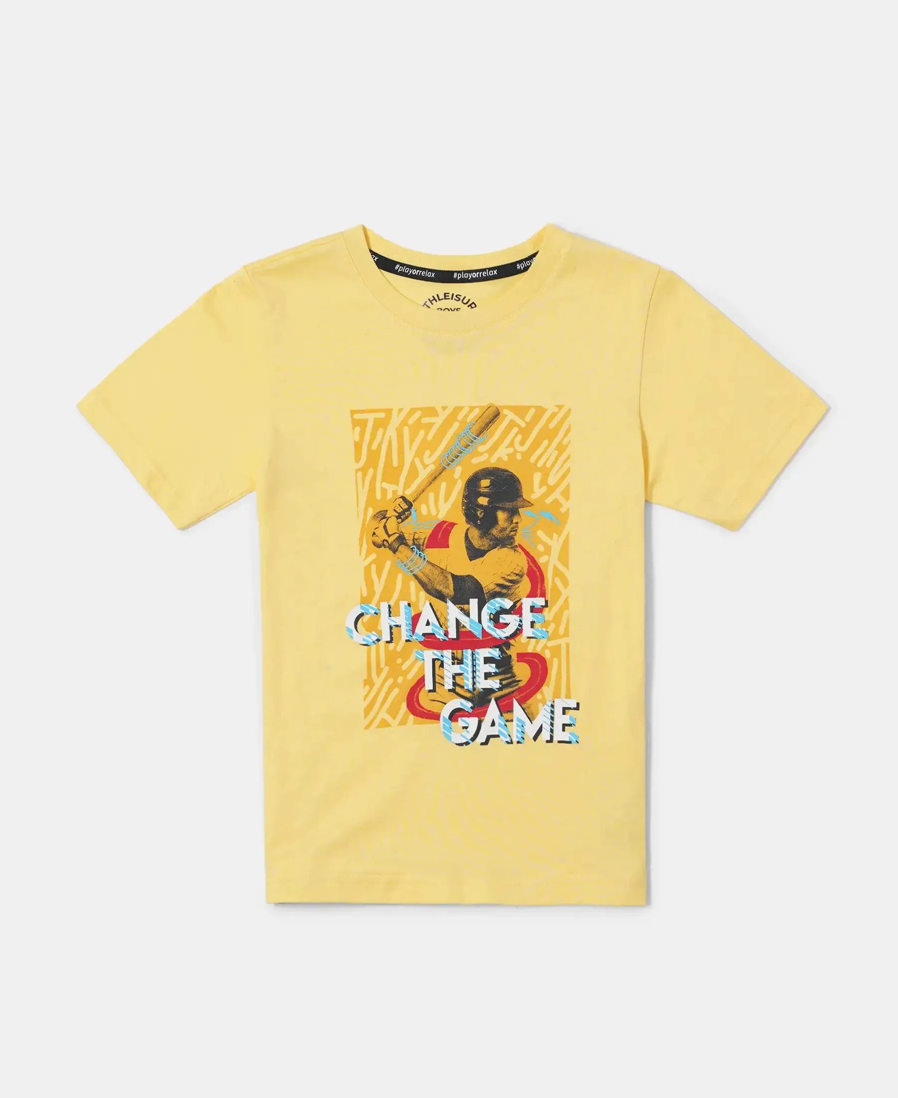 Boy's Super Combed Cotton Graphic Printed Half Sleeve T-Shirt - Snap Dragon Printed