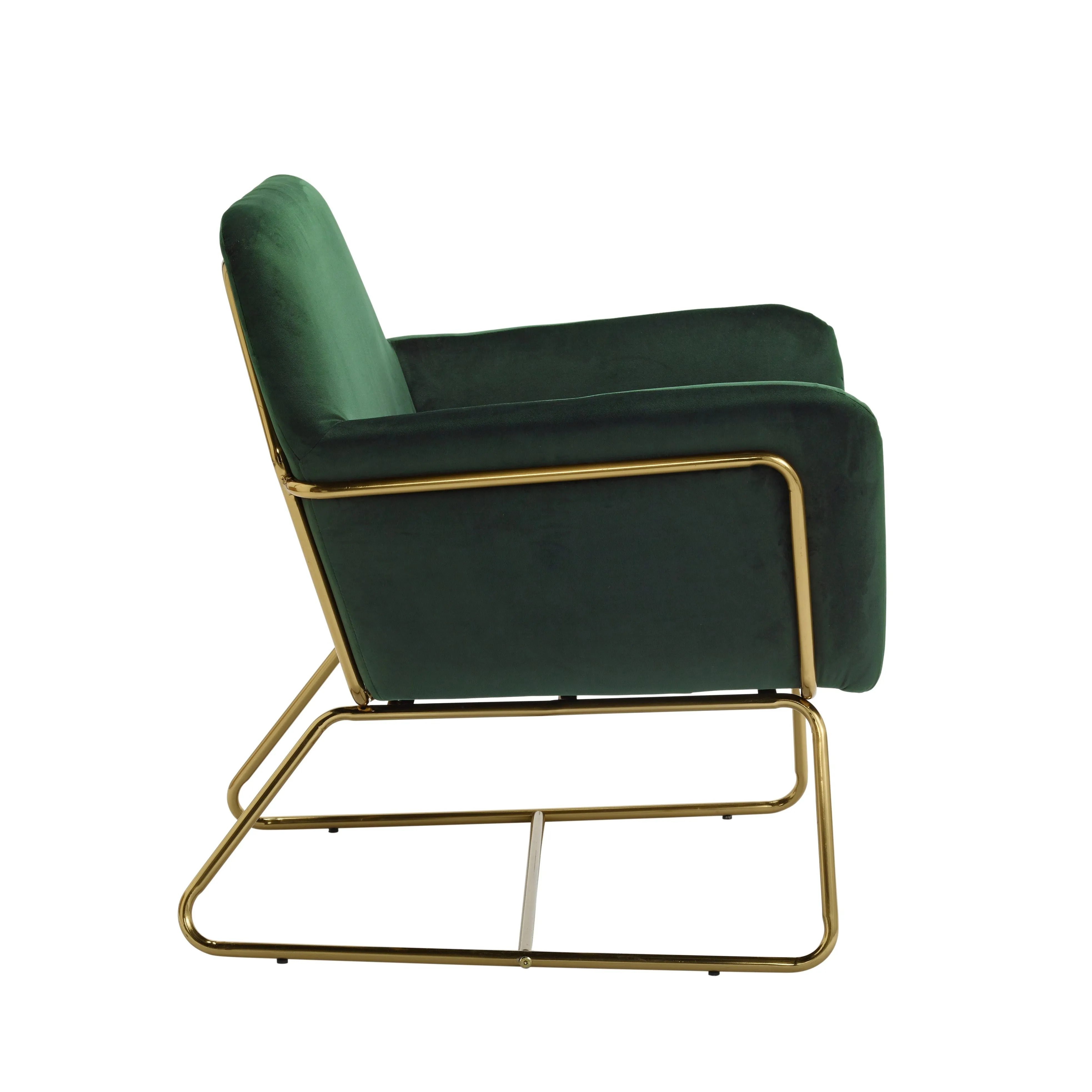 Charles Velvet Contemporary Armchair