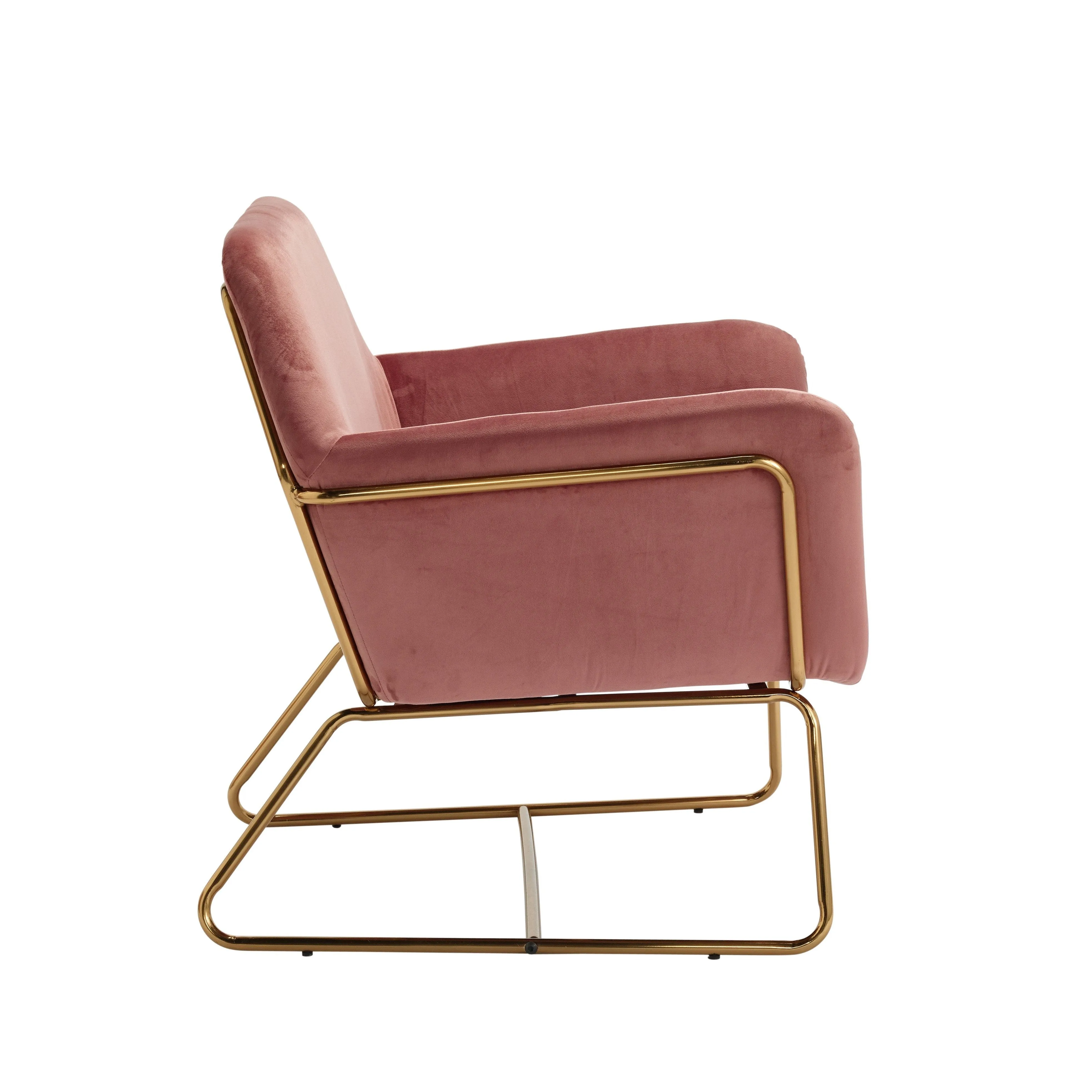 Charles Velvet Contemporary Armchair