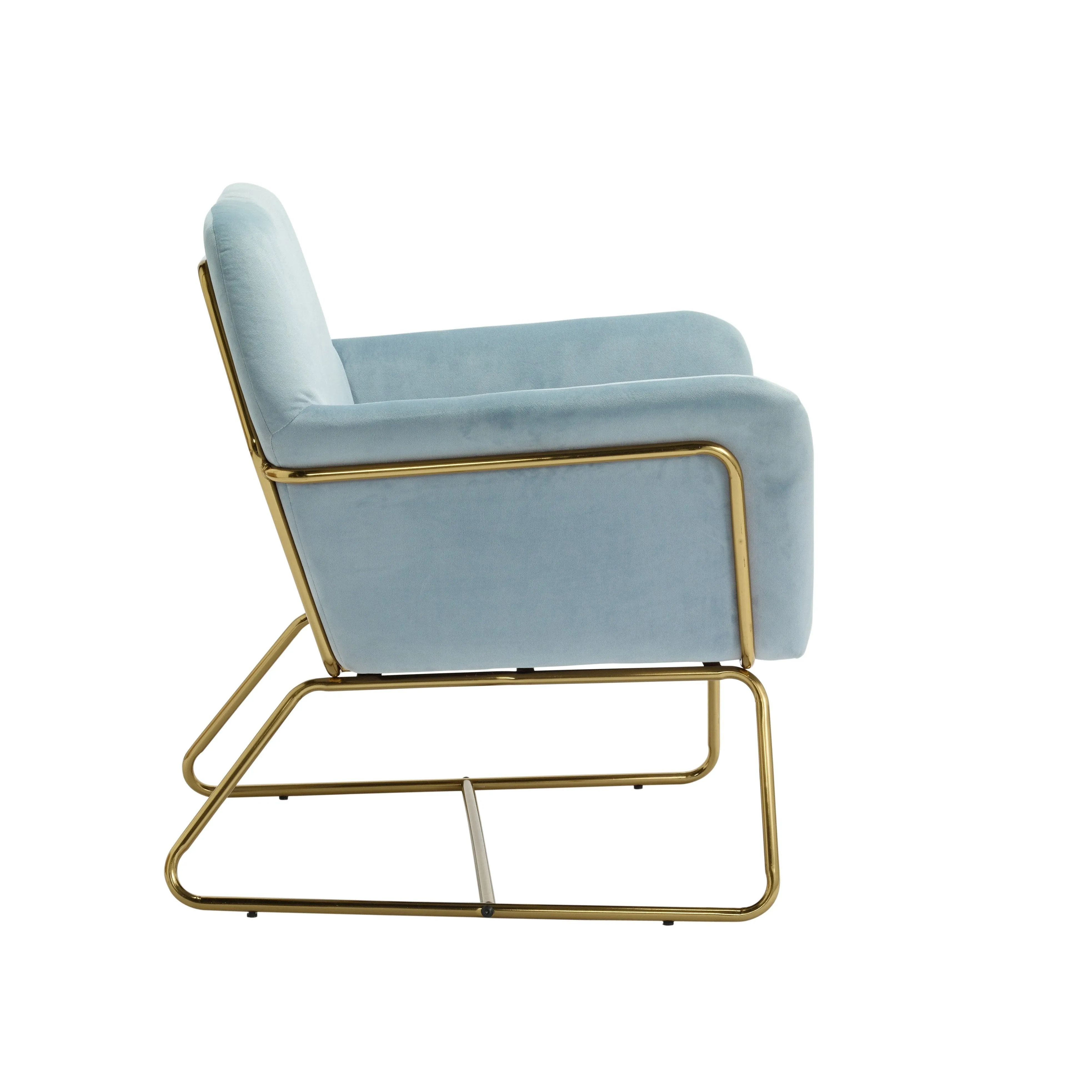 Charles Velvet Contemporary Armchair