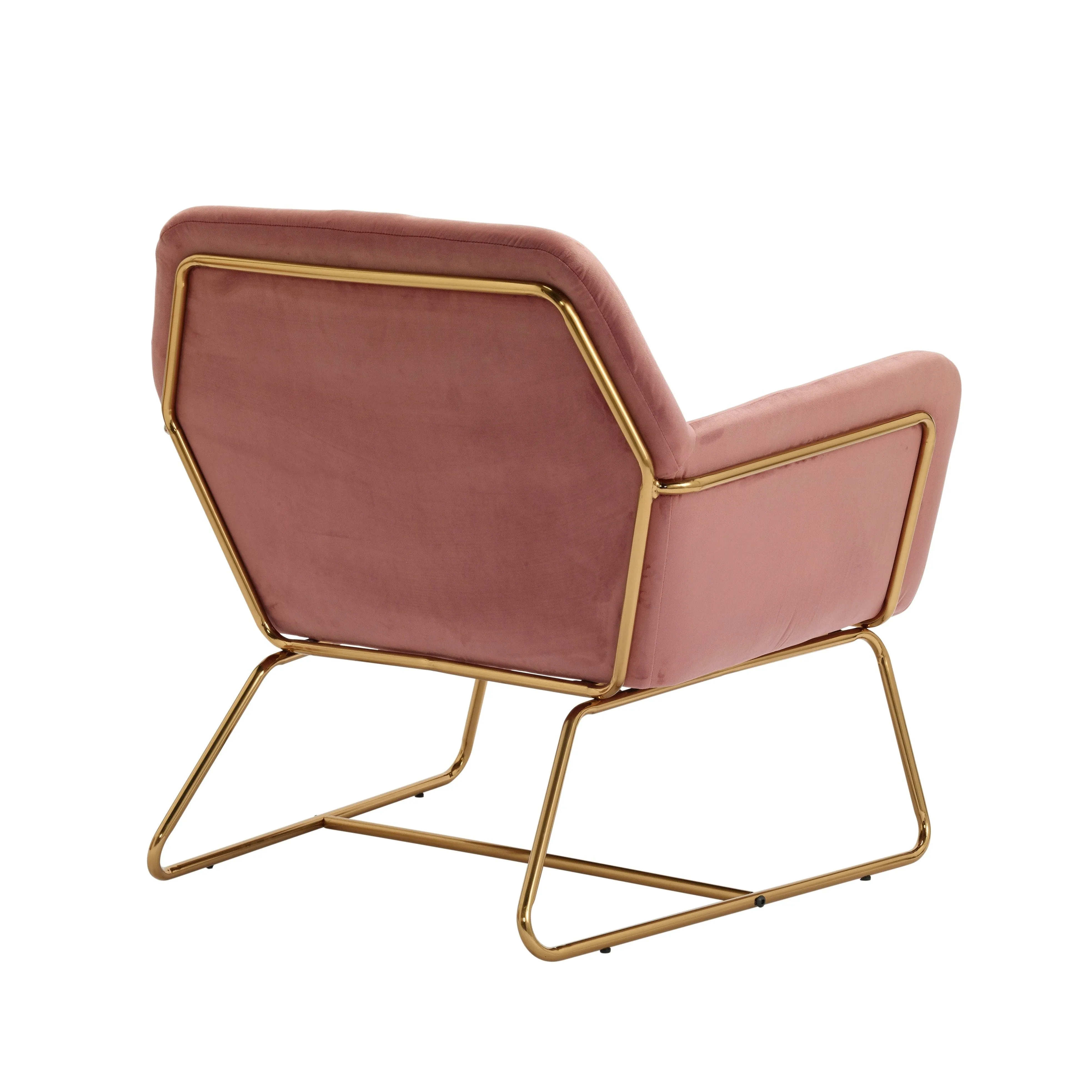 Charles Velvet Contemporary Armchair