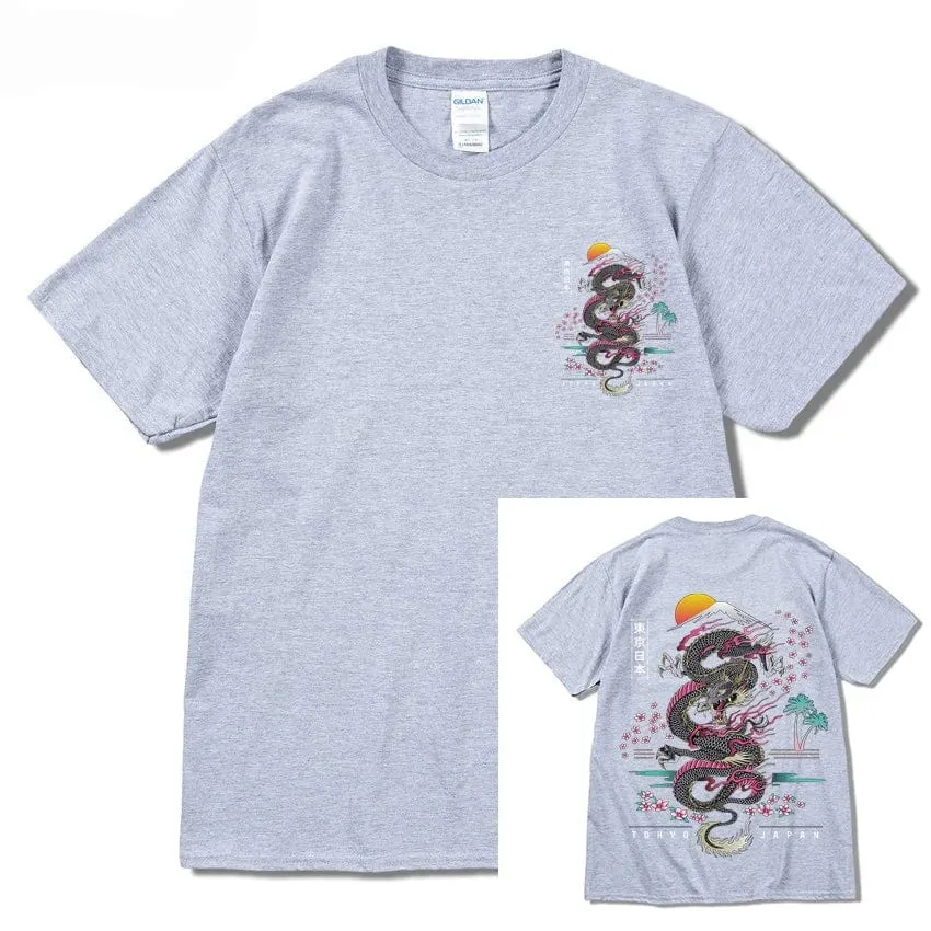 Dragon T Shirt Tokyo Japanese Tanjirou Kamado Tee Shirt Men