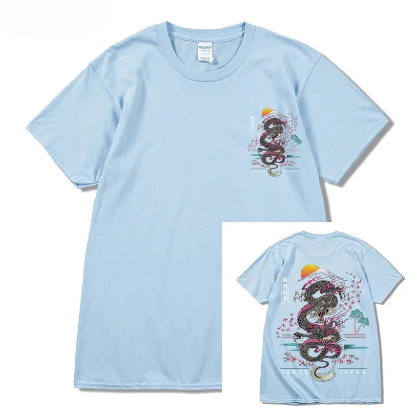 Dragon T Shirt Tokyo Japanese Tanjirou Kamado Tee Shirt Men