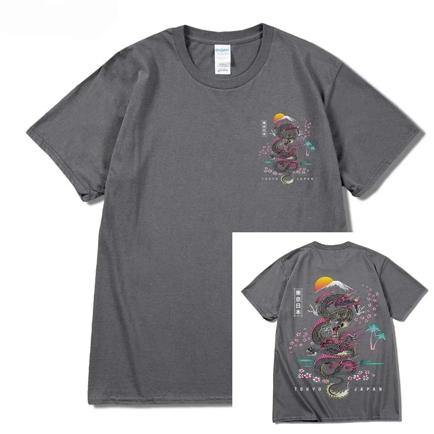 Dragon T Shirt Tokyo Japanese Tanjirou Kamado Tee Shirt Men