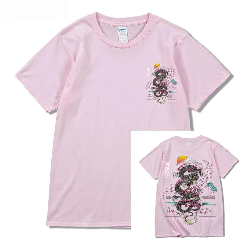 Dragon T Shirt Tokyo Japanese Tanjirou Kamado Tee Shirt Men