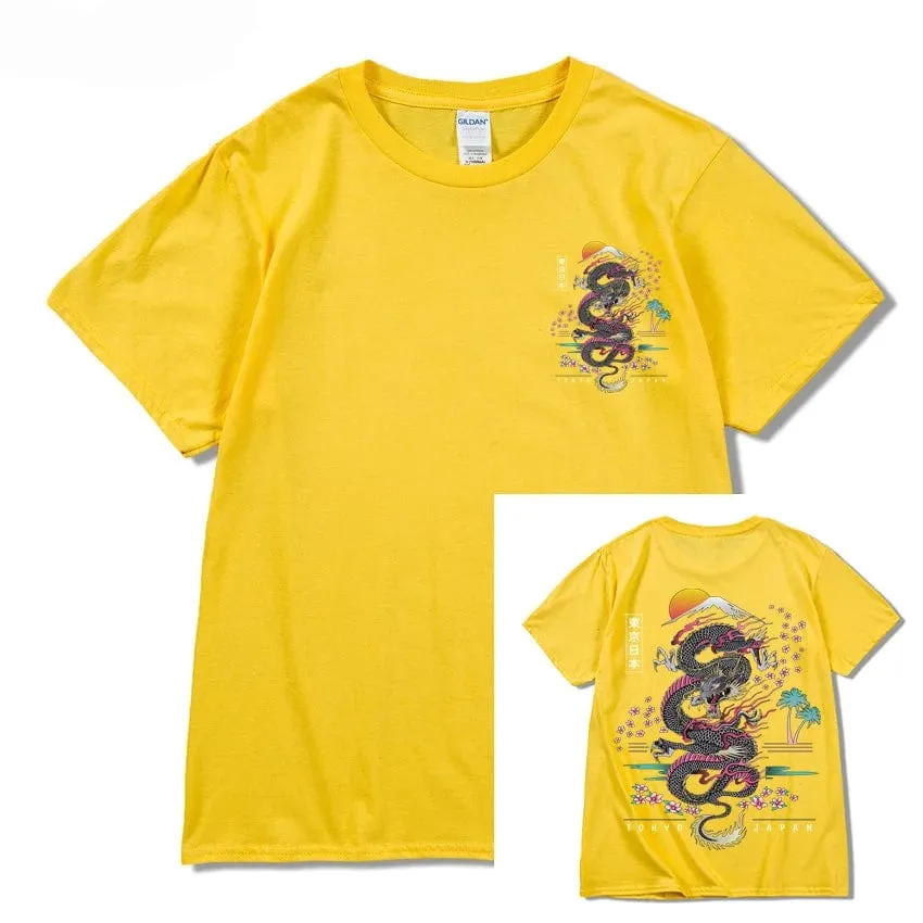 Dragon T Shirt Tokyo Japanese Tanjirou Kamado Tee Shirt Men