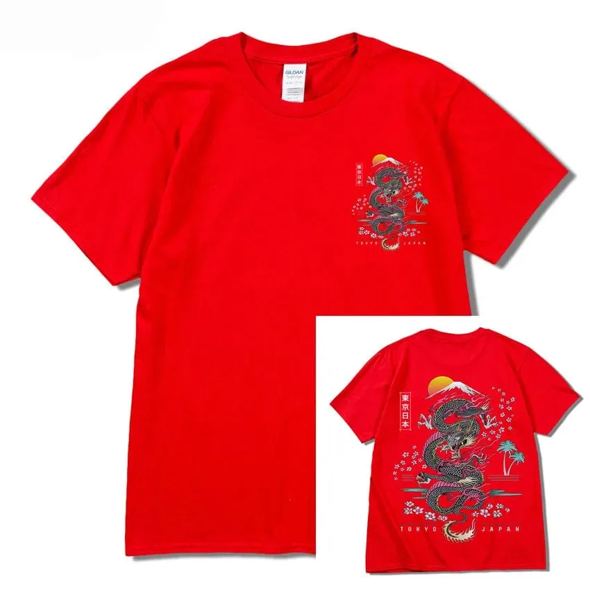 Dragon T Shirt Tokyo Japanese Tanjirou Kamado Tee Shirt Men