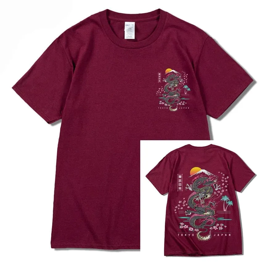 Dragon T Shirt Tokyo Japanese Tanjirou Kamado Tee Shirt Men