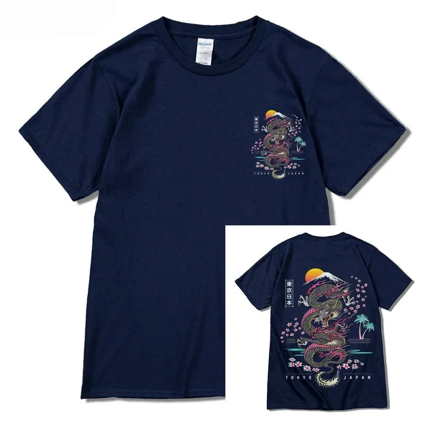 Dragon T Shirt Tokyo Japanese Tanjirou Kamado Tee Shirt Men
