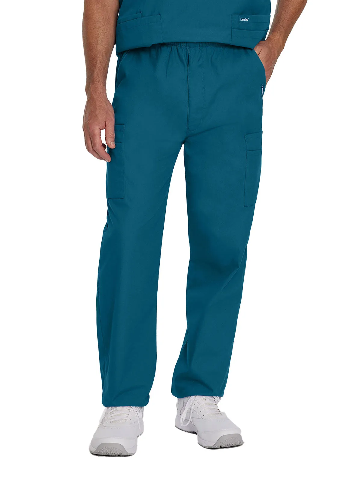 Essentials - Men's Straight-Leg Cargo Scrub Pants [2]