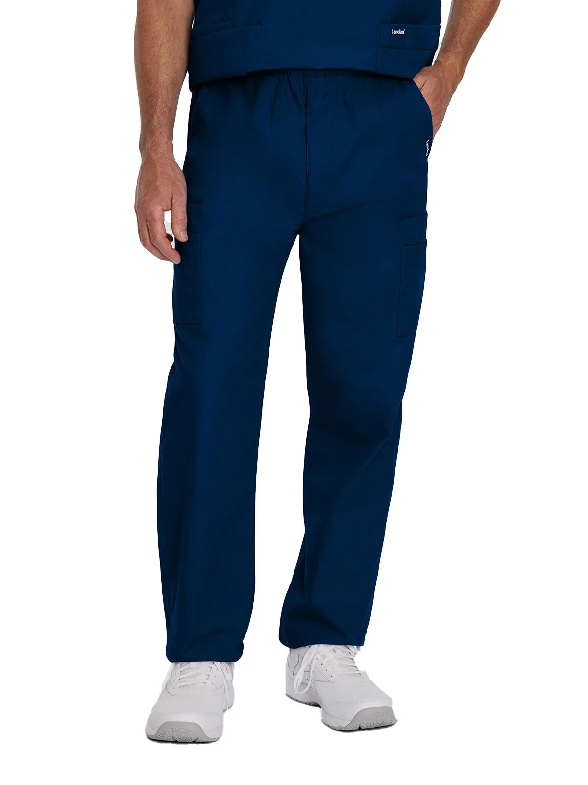 Essentials - Men's Straight-Leg Cargo Scrub Pants [2]