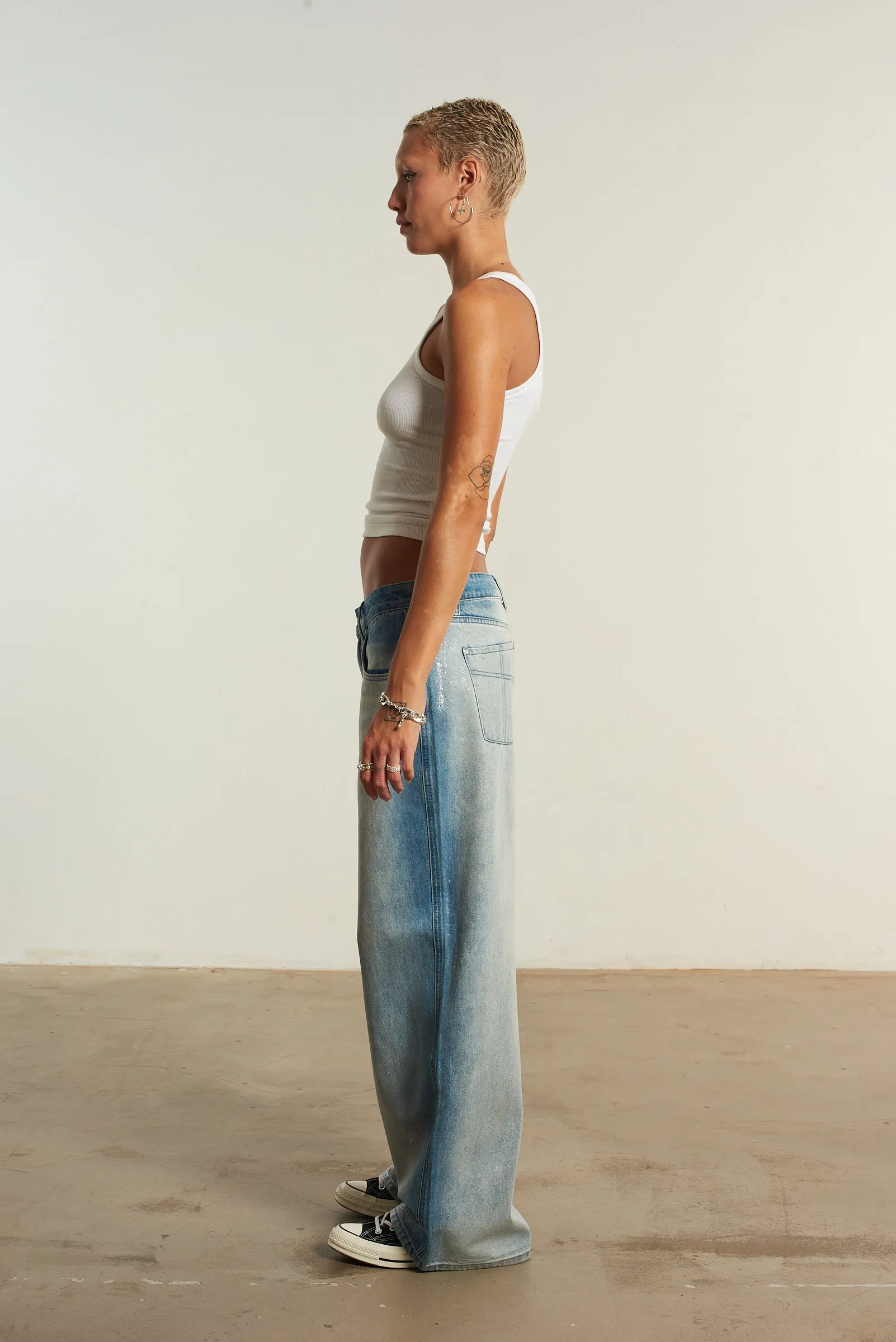 Foiled Release Jean Blue
