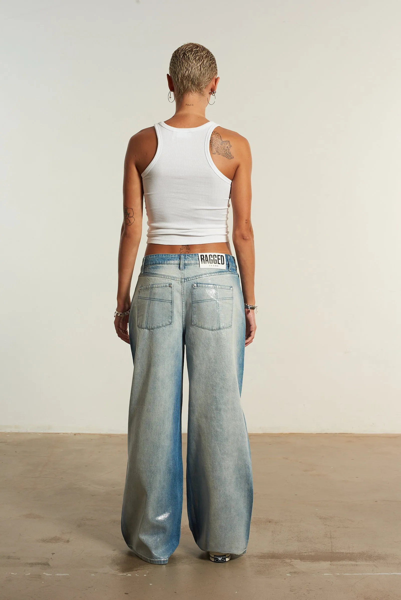 Foiled Release Jean Blue
