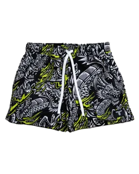 Iron Dragon Mesh Training Short (5" Inseam) - Black Acid