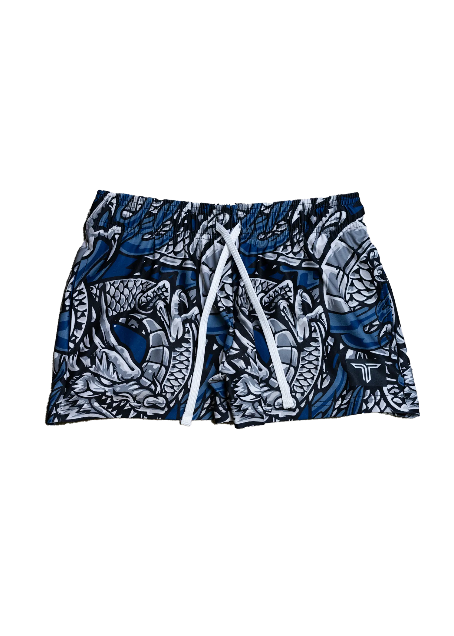 Iron Dragon Women's Gym Short (3" Inseam) - Blue
