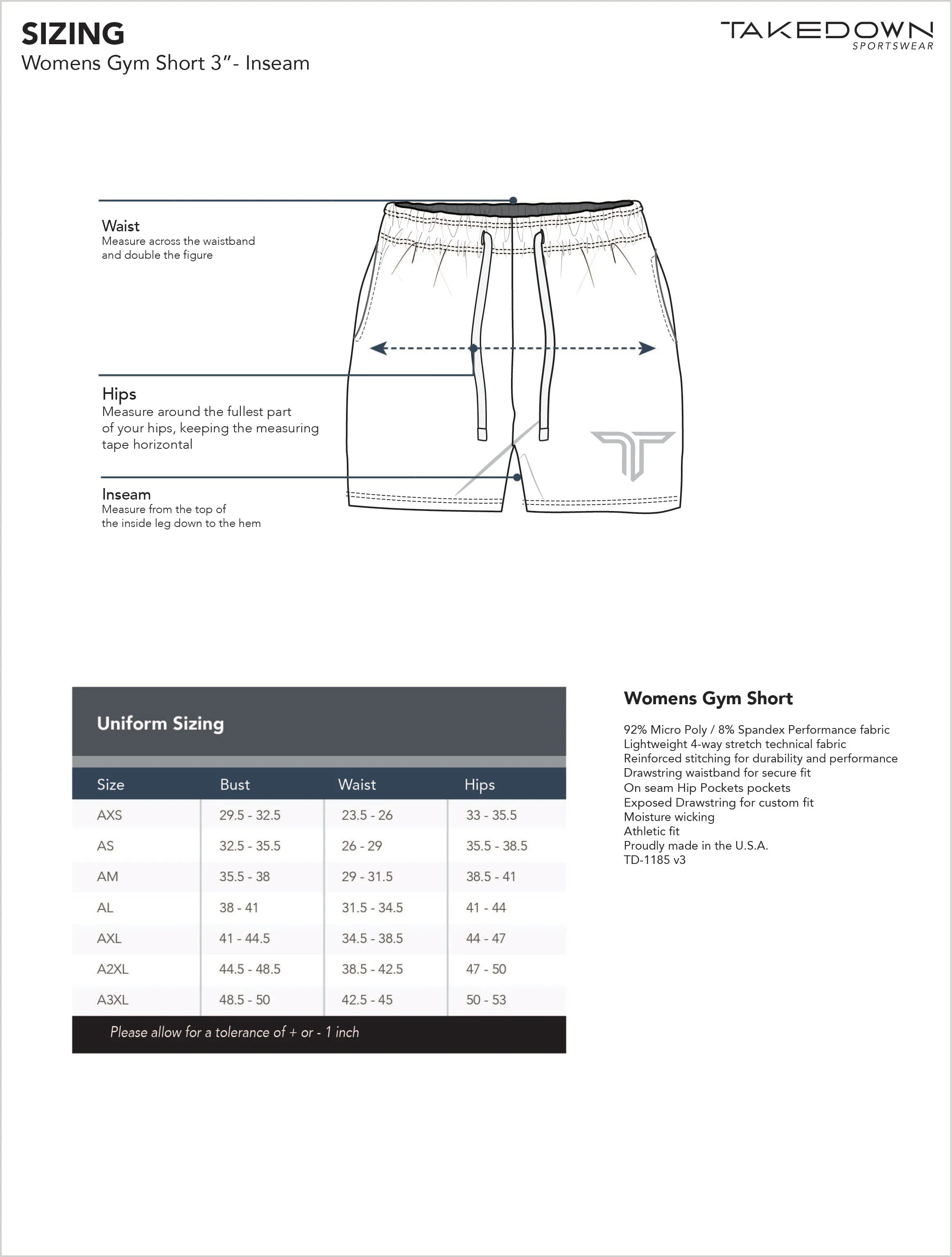 Iron Dragon Women's Gym Short (3" Inseam) - Blue