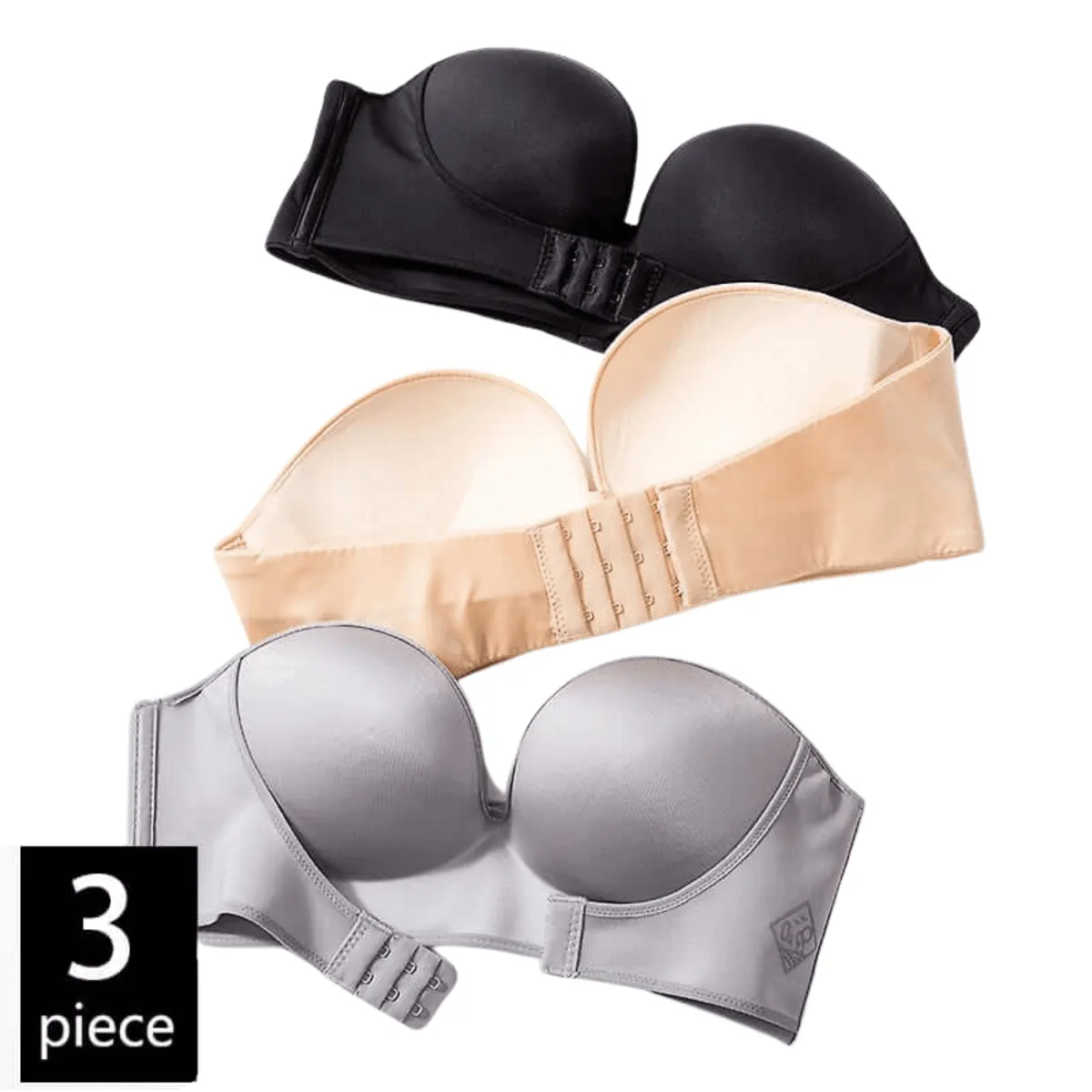 Lift Up Invisible Bra - Strapless 3 Pack!