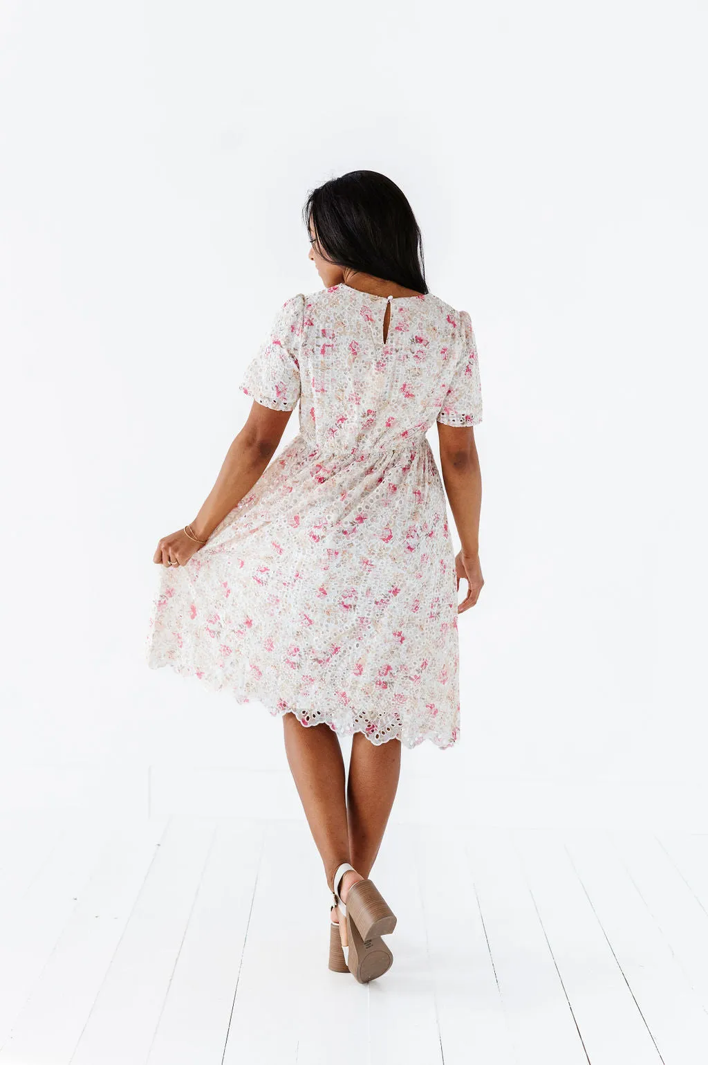 Markell Floral Eyelet Dress