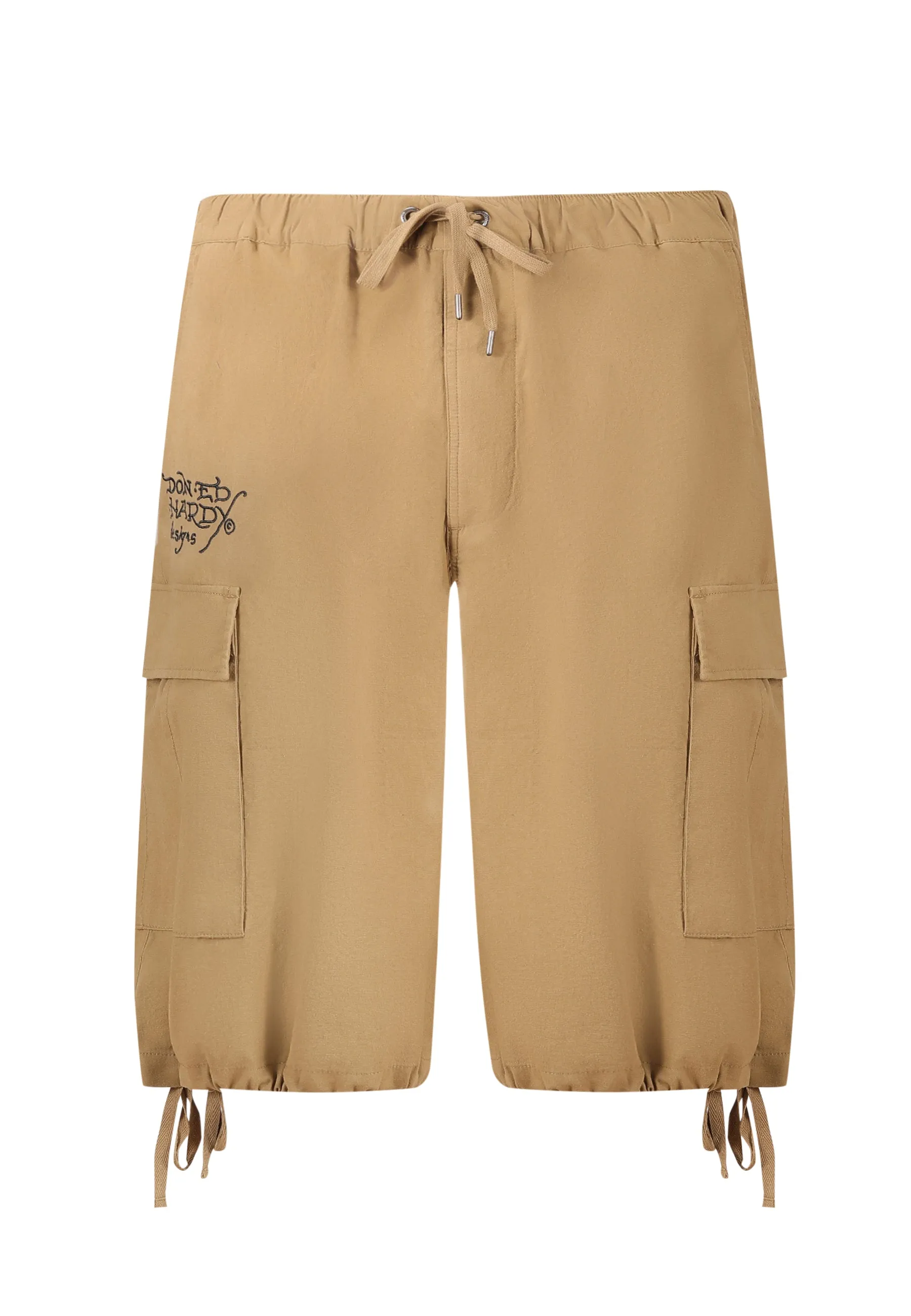 Mens Dragon Crawl Woven Cargo Shorts - Beige