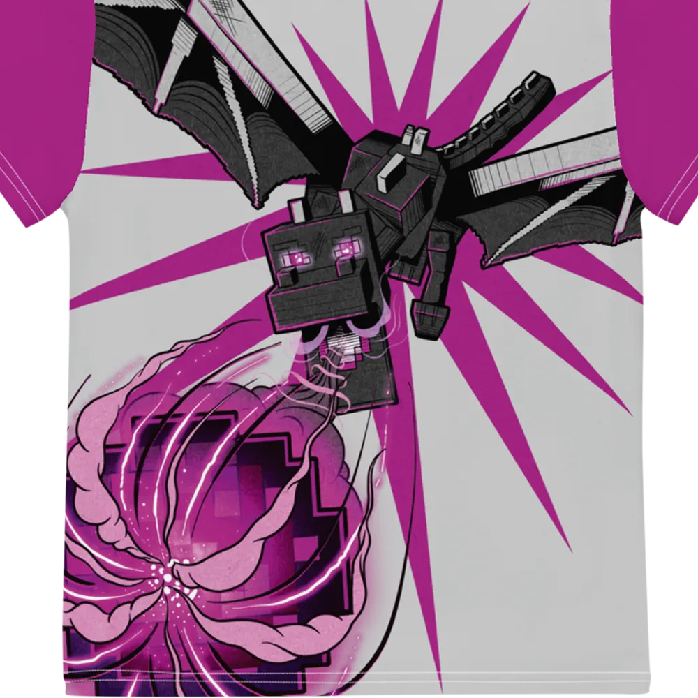 Minecraft Ender Dragon Kids Short Sleeve T-Shirt