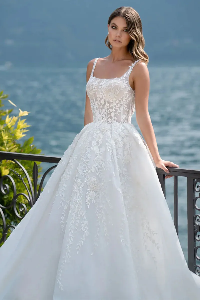 Pure Romance White Lace Wedding Dress