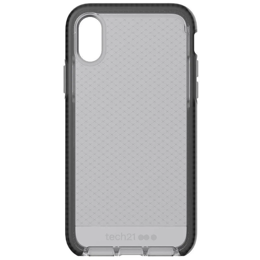 Tech21 Evo Check Case for Apple iPhone X/10 Cover - Smokey Black