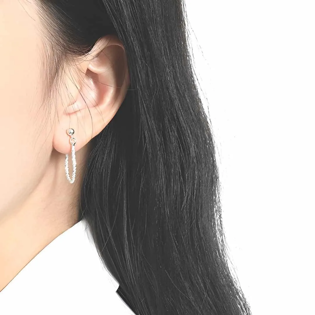 Thin Chain Drop Earrings - Lera