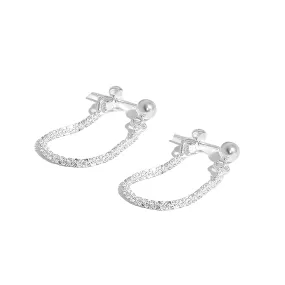 Thin Chain Drop Earrings - Lera