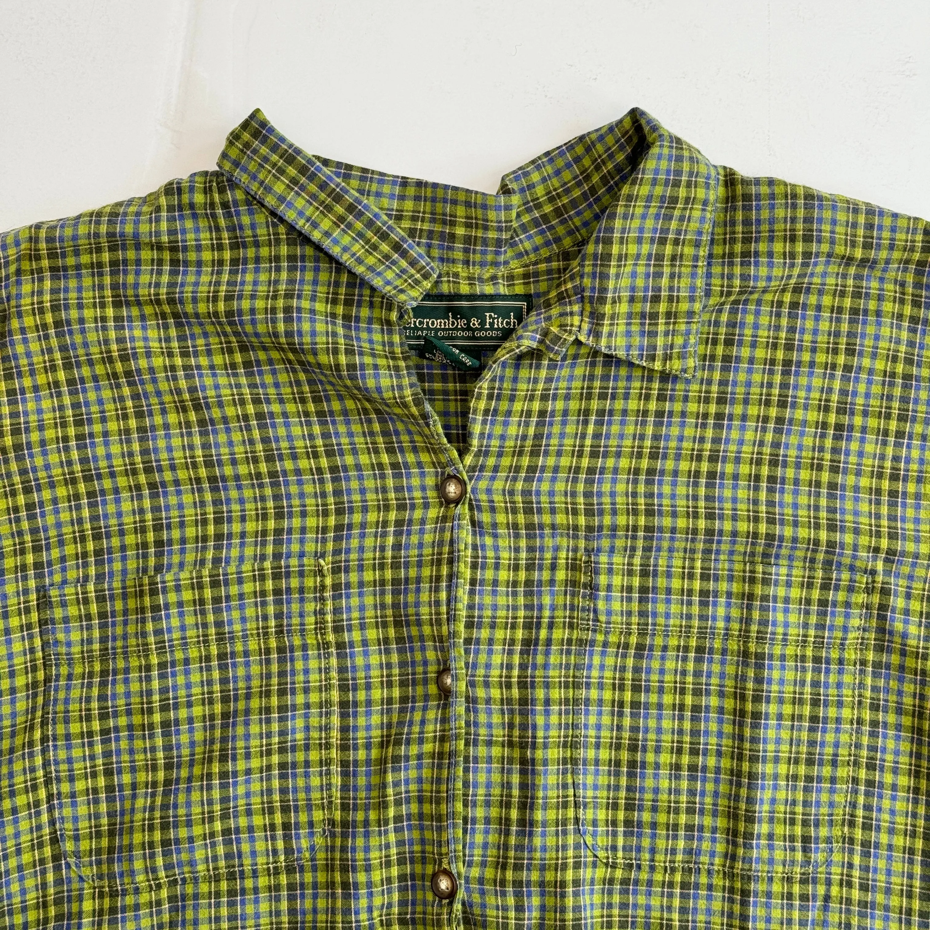 Vintage Abercrombie & Fitch Plaid Shirt (Youth Large)