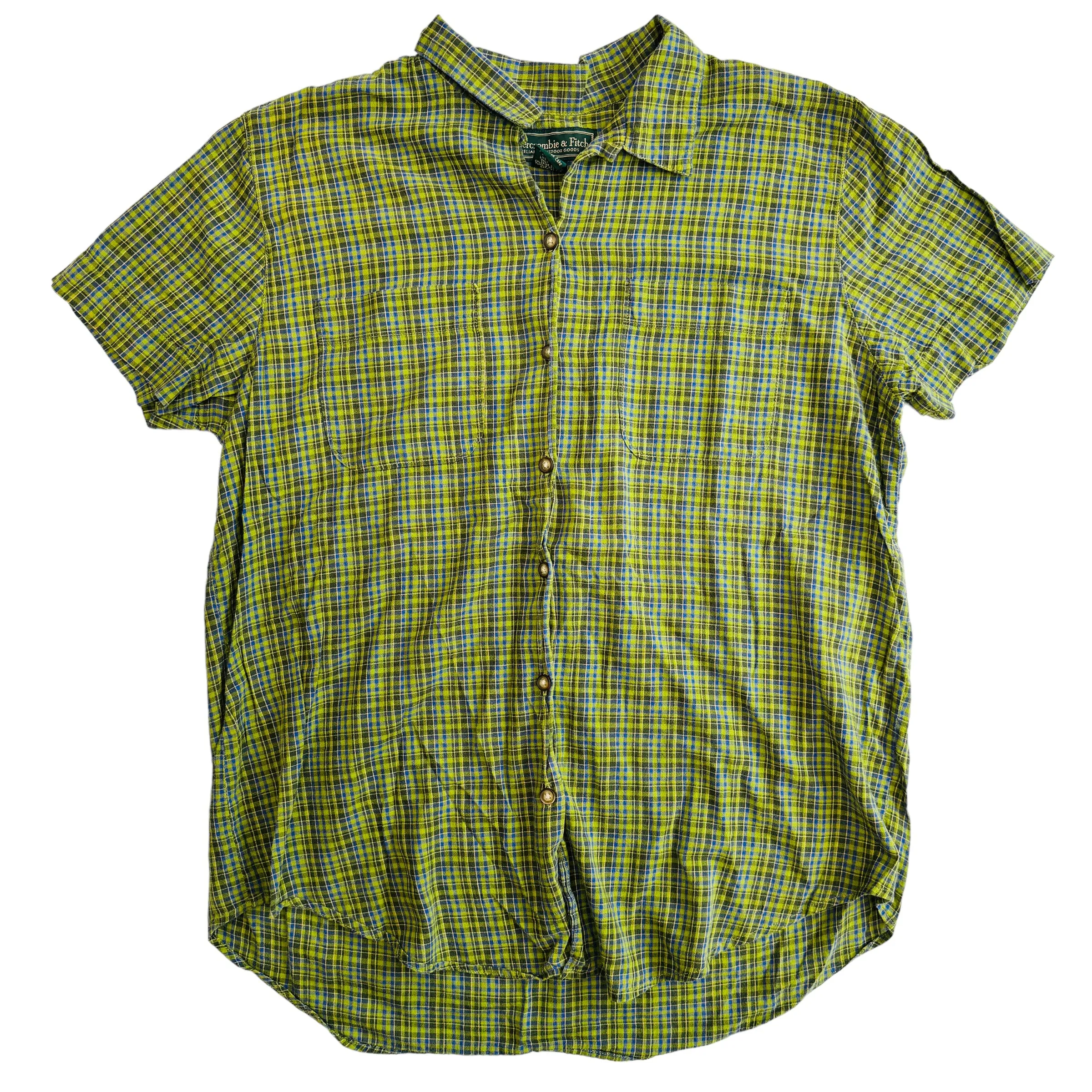Vintage Abercrombie & Fitch Plaid Shirt (Youth Large)