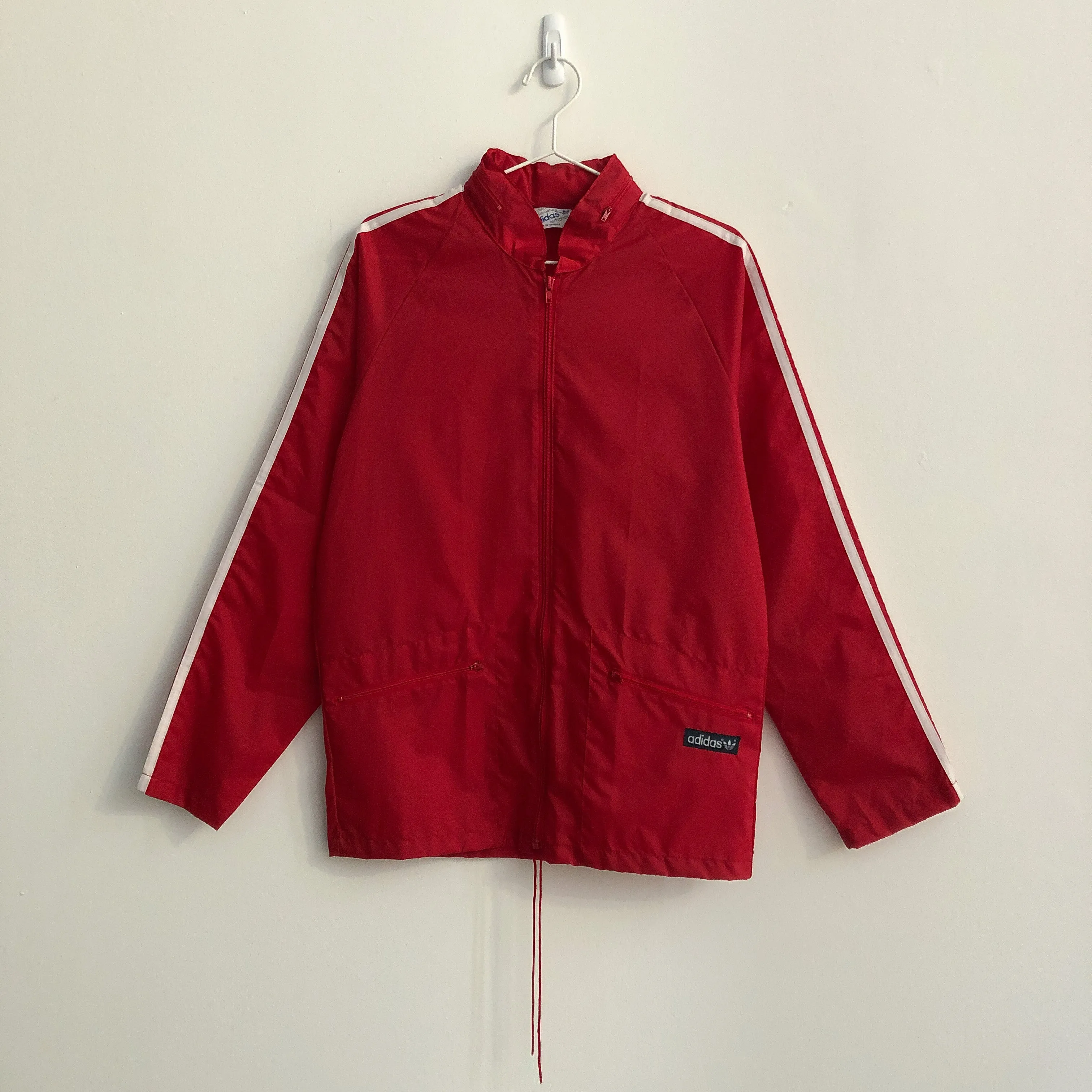 Vintage Adidas Three-Stripe Windbreaker