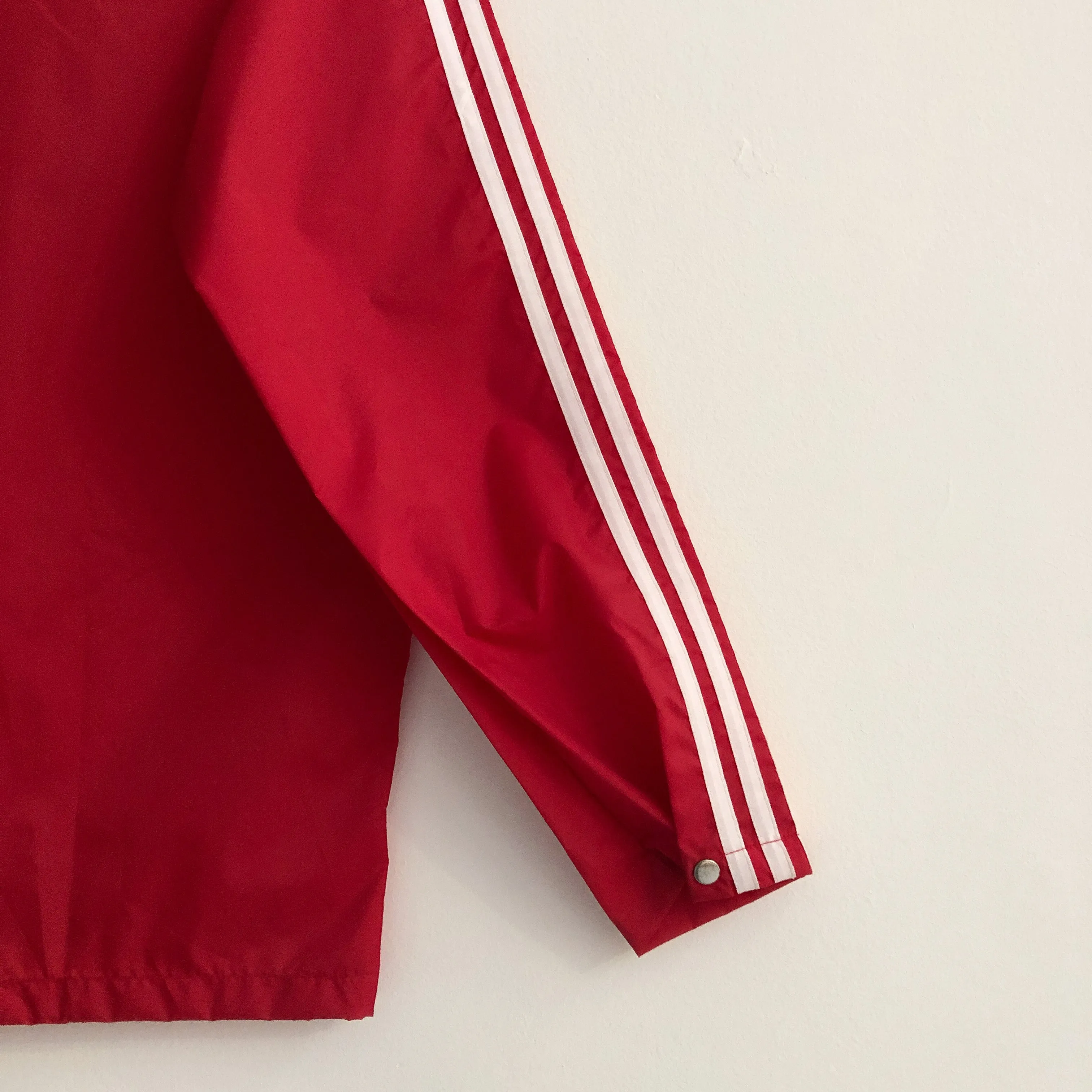 Vintage Adidas Three-Stripe Windbreaker